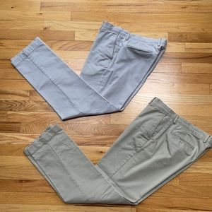 BUNDLE! 2 Mens J Crew Broken-In Chino Pants 33w32L